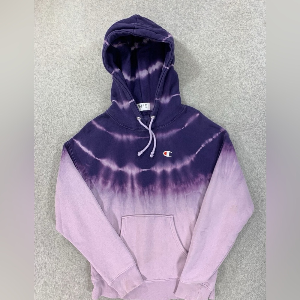 Champion Purple Tie Dye Hoodie